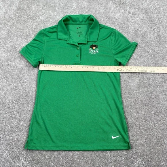 Nike Women's Dri-Fit Victory Golf Polo Shirt Size XS Green DH2309 Oak Hill PGA - Picture 9 of 15